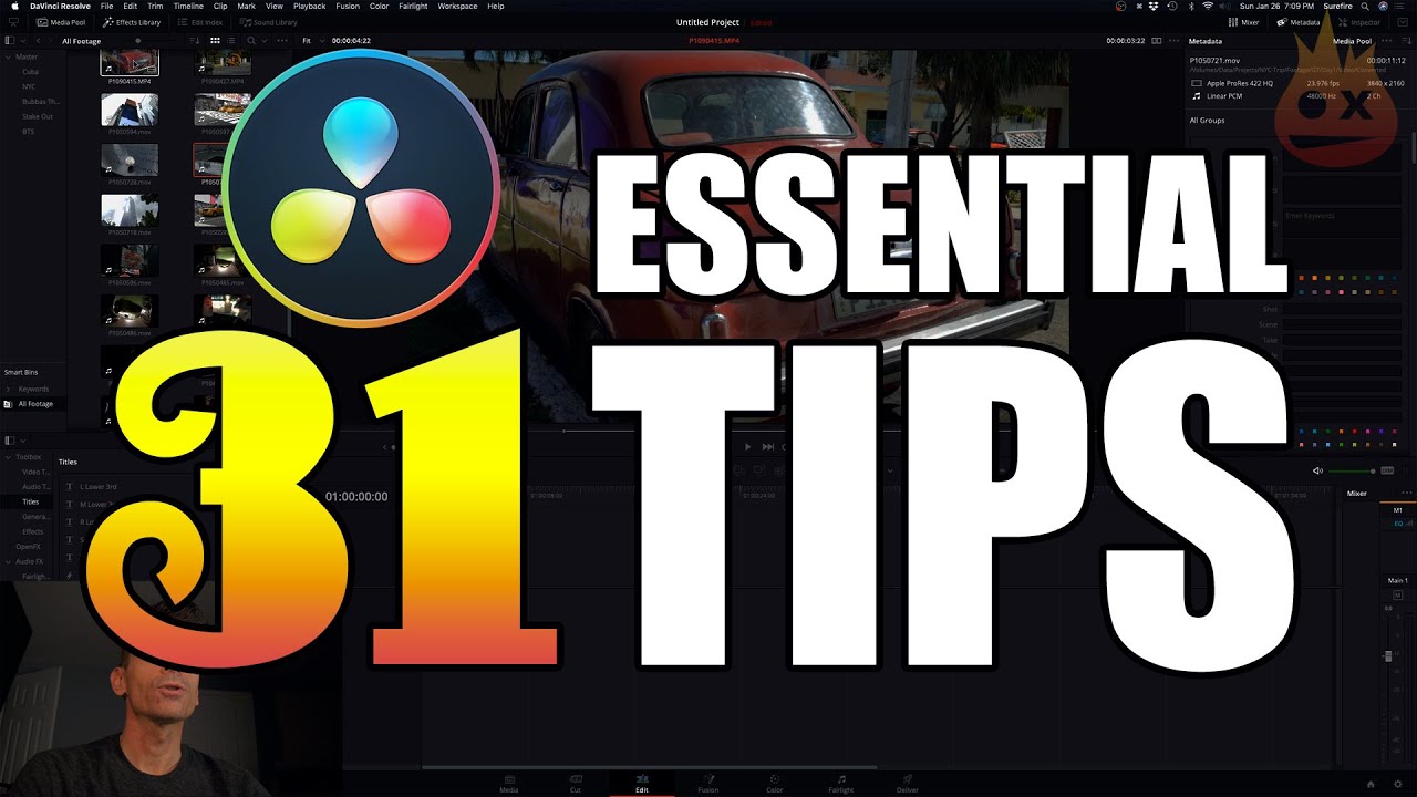 31 Essential DaVinci Resolve 16 Tips