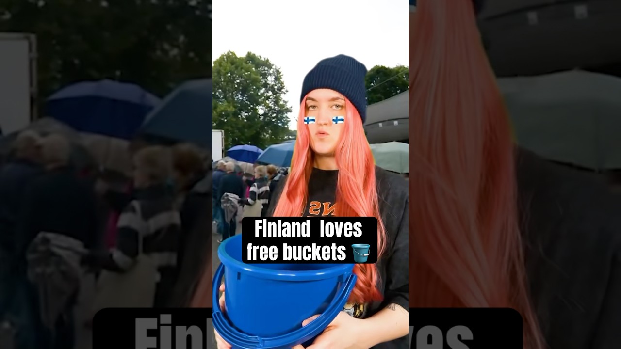 Finland loves free buckets! 🇫🇮 #finland #suomi #freebucket