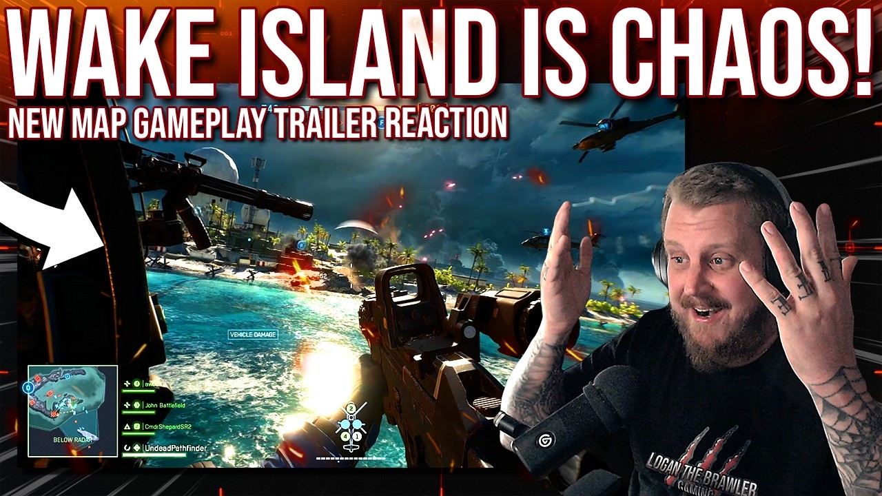 Battlefield 6: НОВАЯ WAKE ISLAND &mdash; ЭТО ХАОС! | Реакция на геймплейный трейлер 4-го сезона