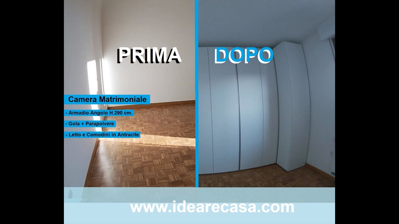 Camera Matrimoniale con Armadio Angolo H 290 Letto Comodini a Bologna