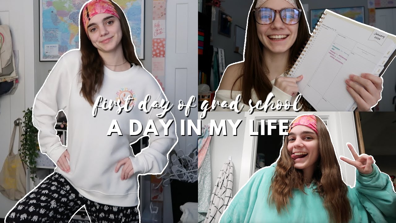 📚📝 DAY IN MY LIFE: first day of grad school | online msw student