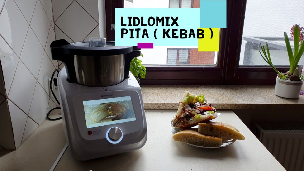 LIDLOMIX Przepis Pita Domowy Kebab z szarpana wieprzowina BBQ  Monsieur Cuisine Connect