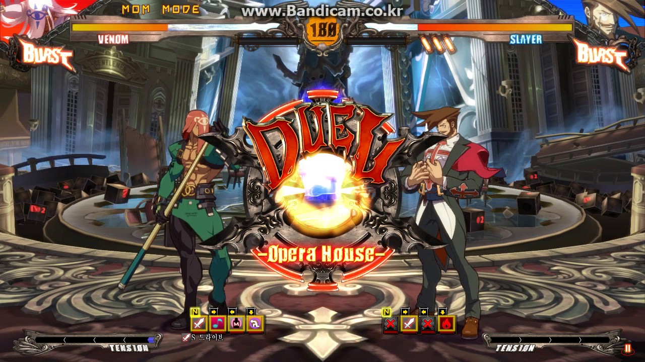 GuiltyGearXrdR m.o.m venom lev.1 (vs slayer)