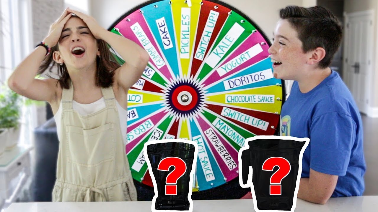 MYSTERY WHEEL OF SMOOTHIE CHALLENGE!!