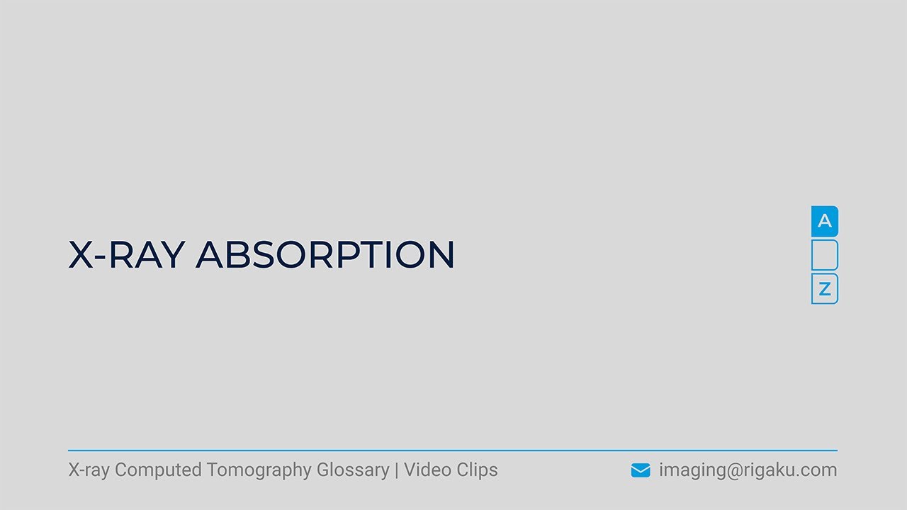 X-ray CT glossary - X-ray absorption