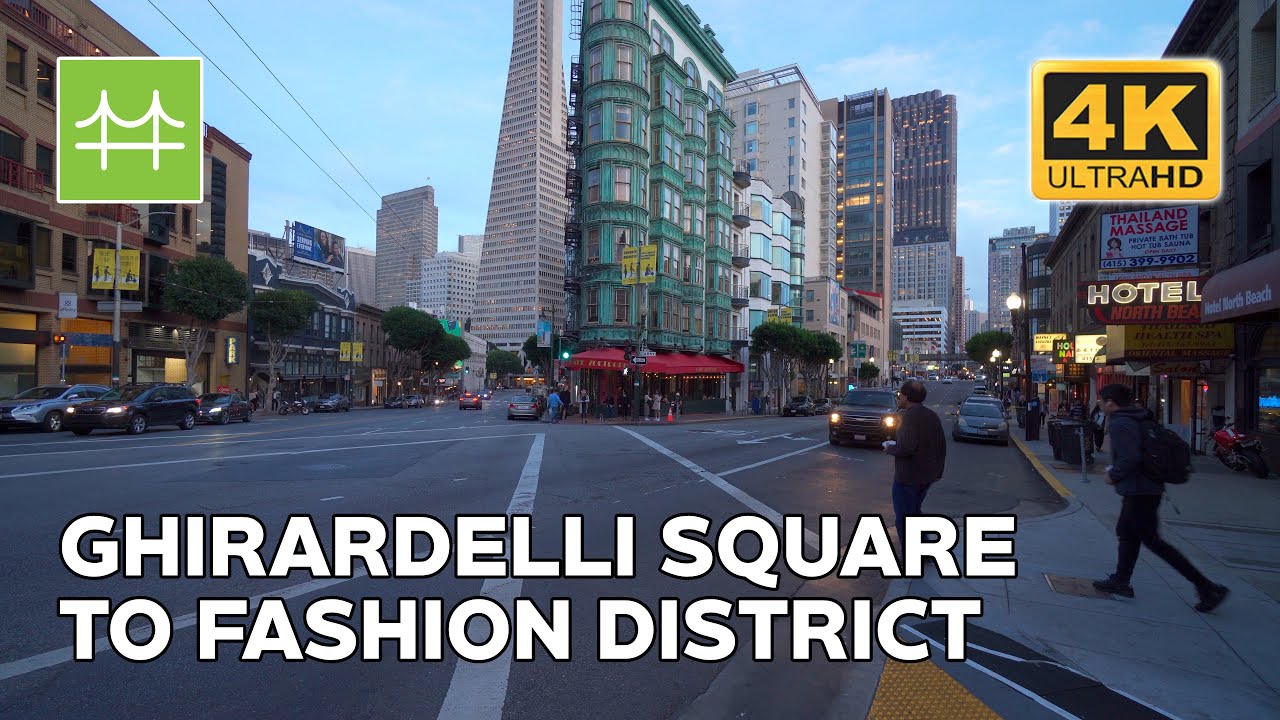 Ghirardelli Square to the Fashion District in San Francisco, California USA 2020 [4K Walking Tour]