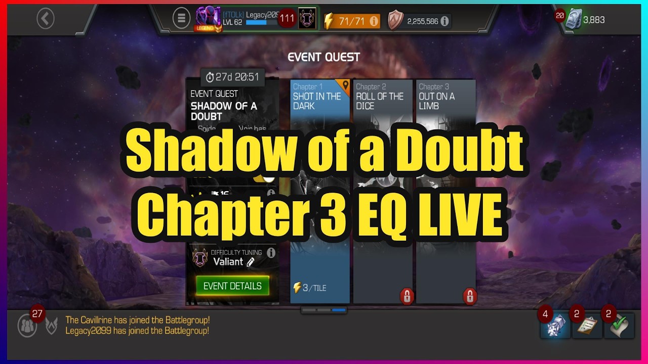 Shadow of a Doubt Event Quest Chapter 3 LIVE | MCOC Stream 239