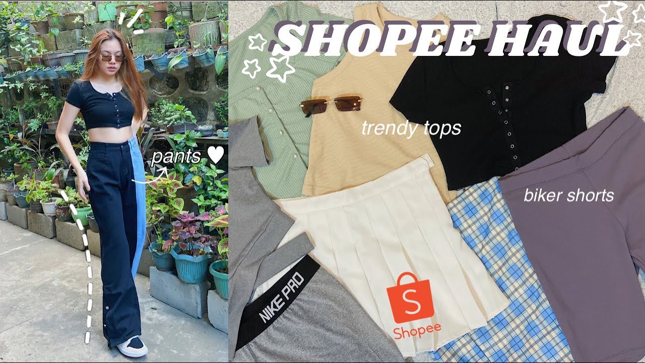 AFFORDABLE SHOPEE TRY-ON HAUL 2021 ♡ BASIC TOPS, PANTS AND MORE! | it’s me An j