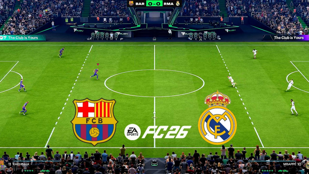 FC 26 Rush Mode - Barcelona vs Real Madrid - 5v5 Rush Gameplay