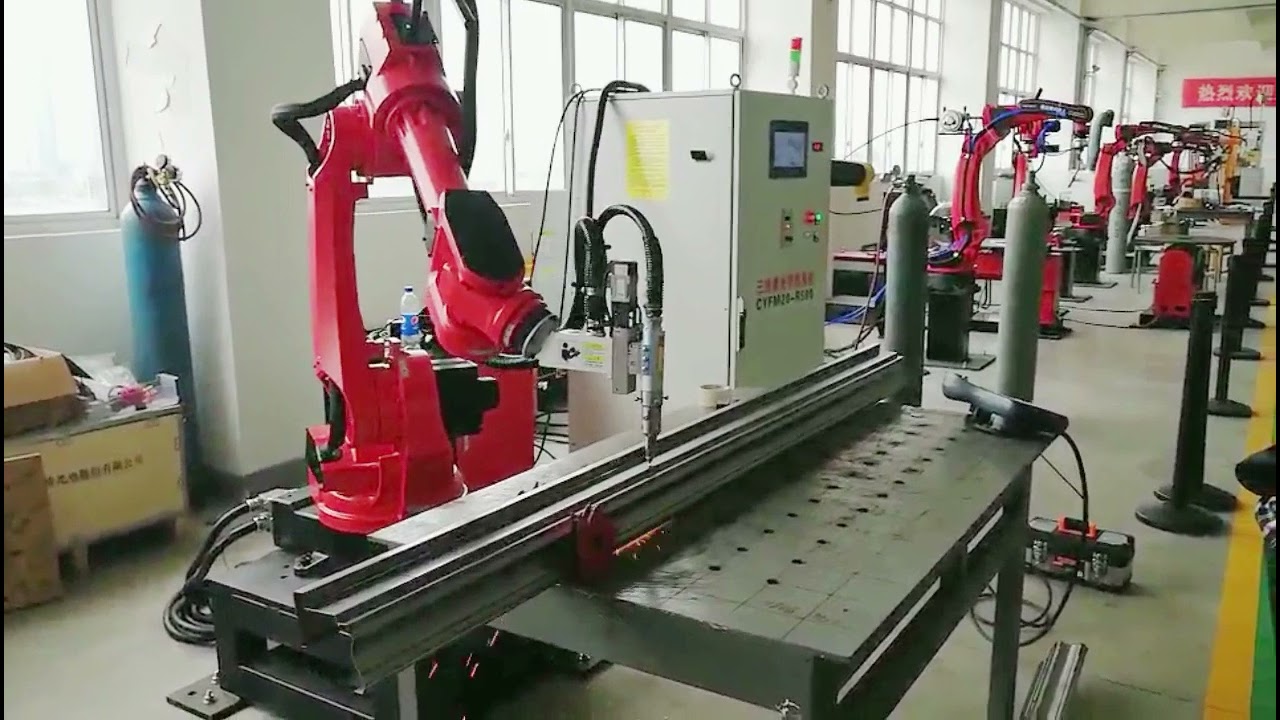 20kg robot laser cutting with 1500W laser cutting workstation