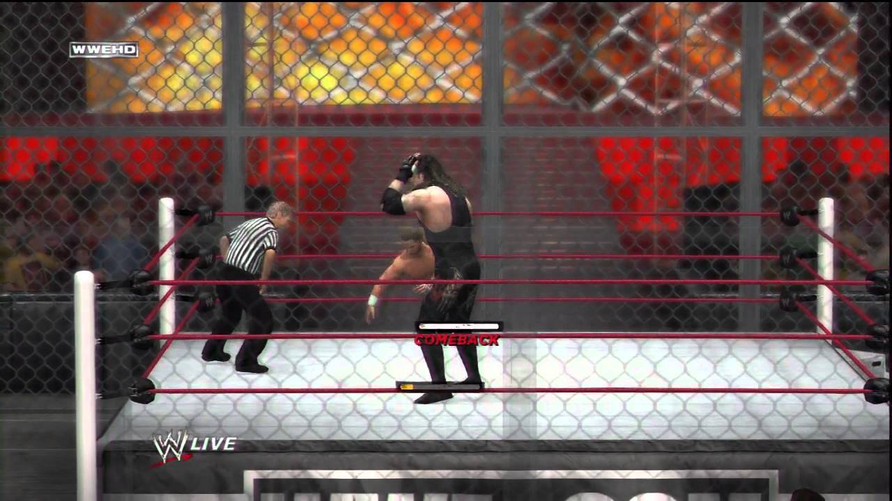 WWE '12: Shawn Michaels (Me) vs Undertaker (My cousin) Hell in a Cell Match