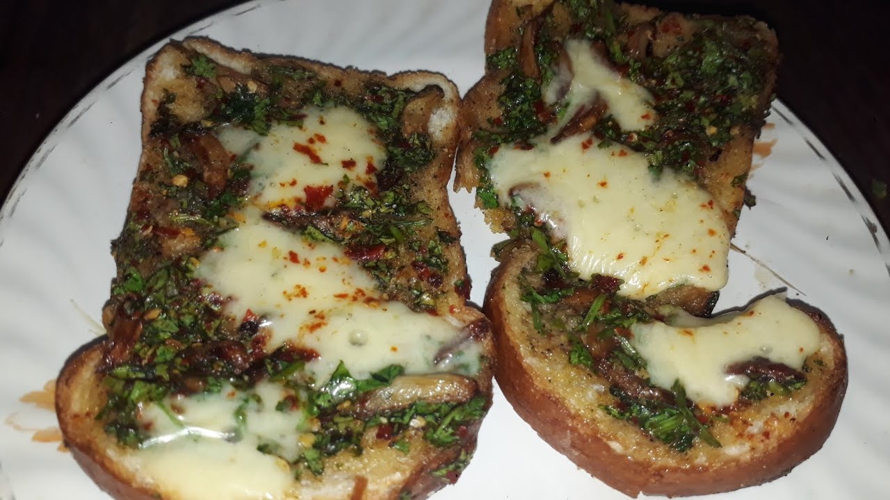 Cheese Garlic Bread Recipe Without Oven | Instant Garlic Bread On Pan