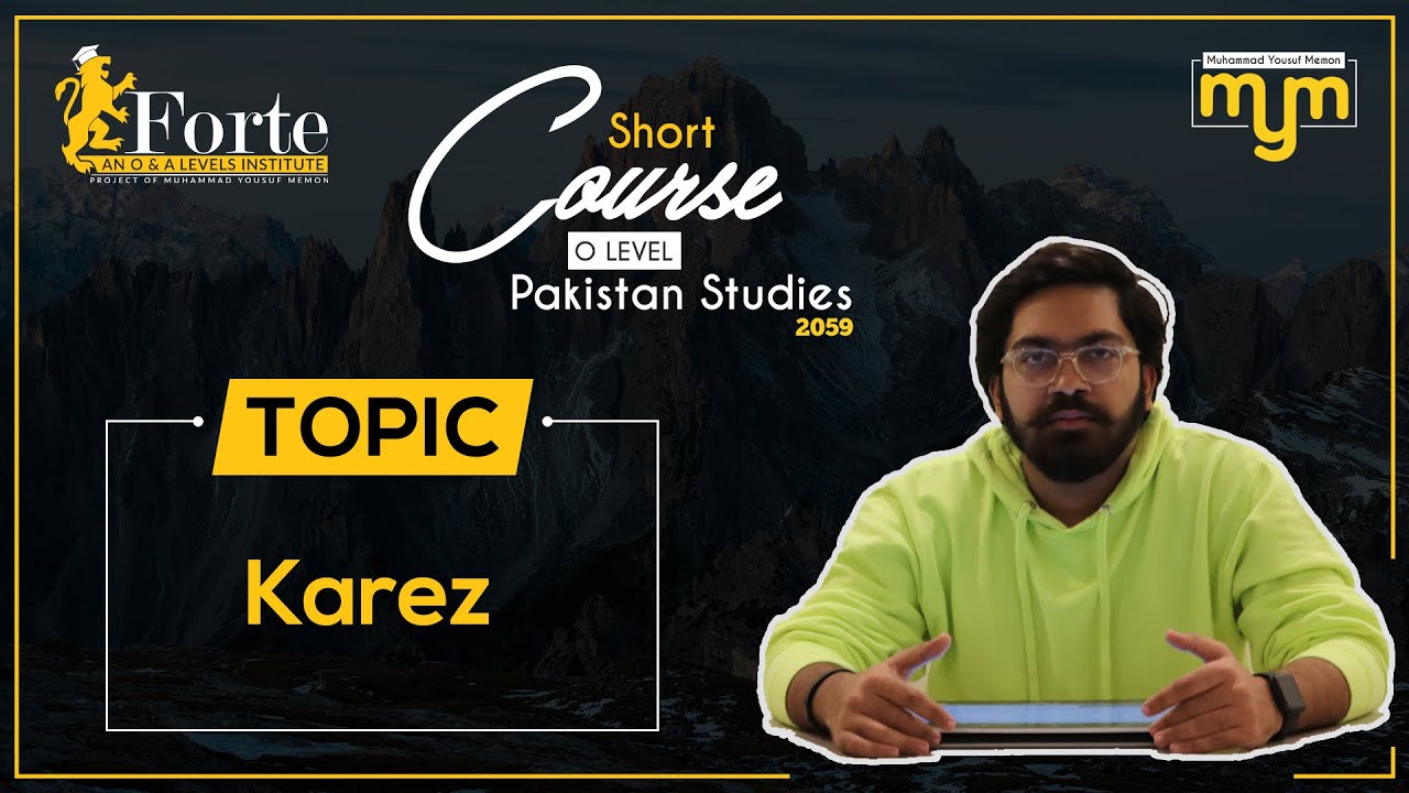Karez | Olevel Pakistan Studies | 2059/02 | Muhammad Yousuf Memon