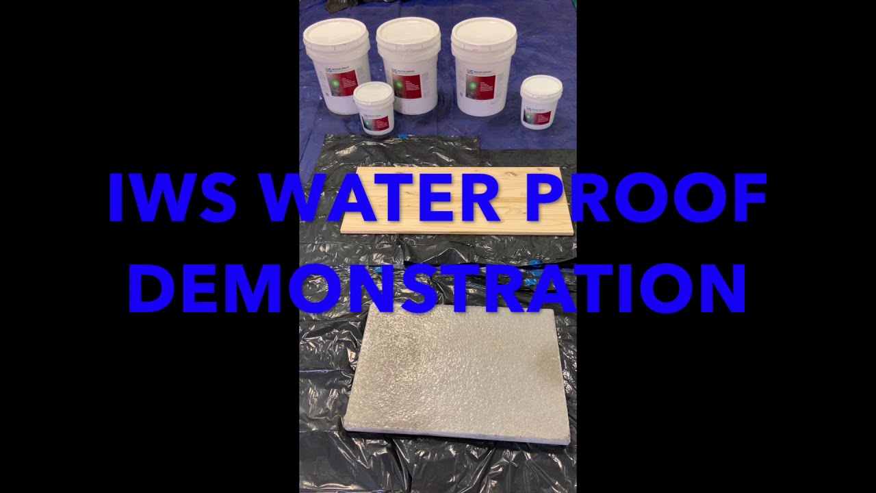 Innovative Waterproofing Solutions IWS Waterproofing Application Demonstration