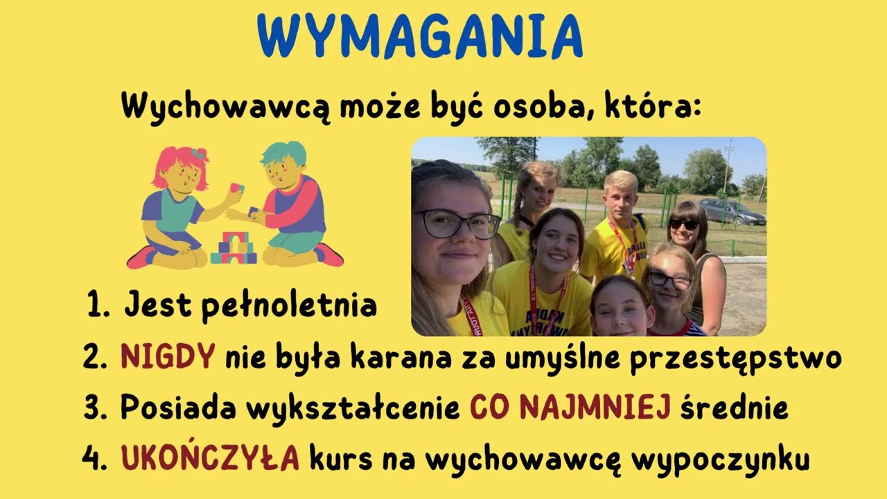 Praca jako wychowawca kolonijny? kto może nim zostać? - Jaworzyna Tour