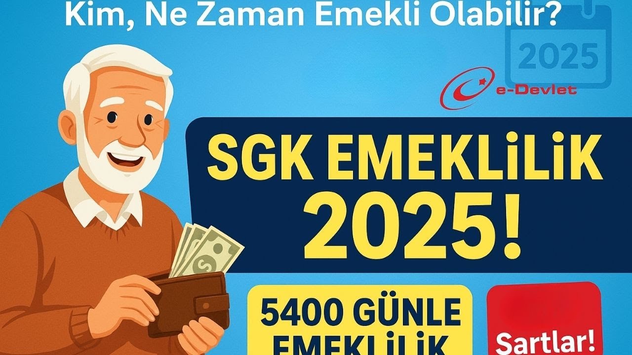 🔥 5400 GÜNLE ERKEN EMEKLİLİK! 2025’te Kimler Yararlanabilir? 📌 #Emeklilik #SGK #eDevlet