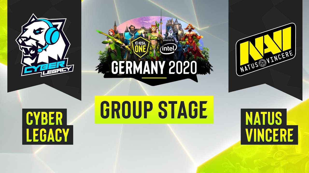 Dota2 - Cyber Legacy vs. Natus Vincere - Game 1 - ESL One Germany 2020 - Group Stage