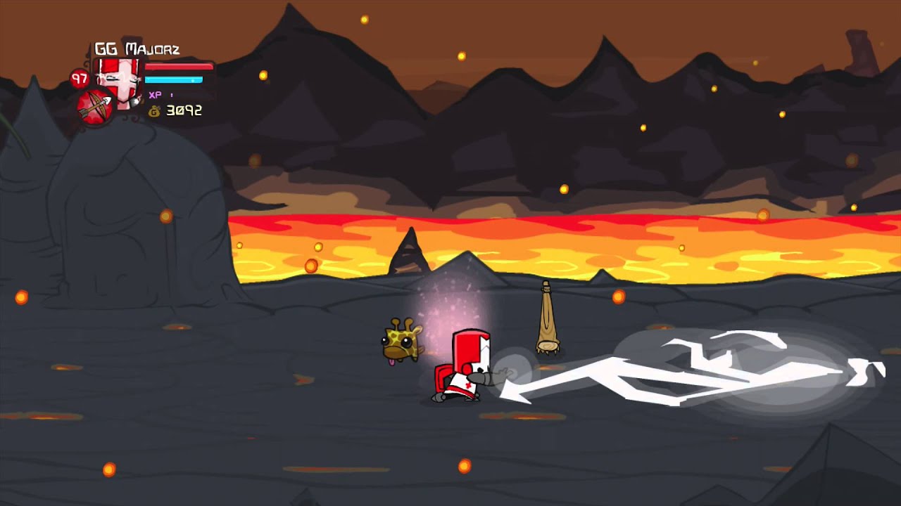 Castle Crashers: Insane Mode (Solo) Lava World (No Potions)(No Deaths)