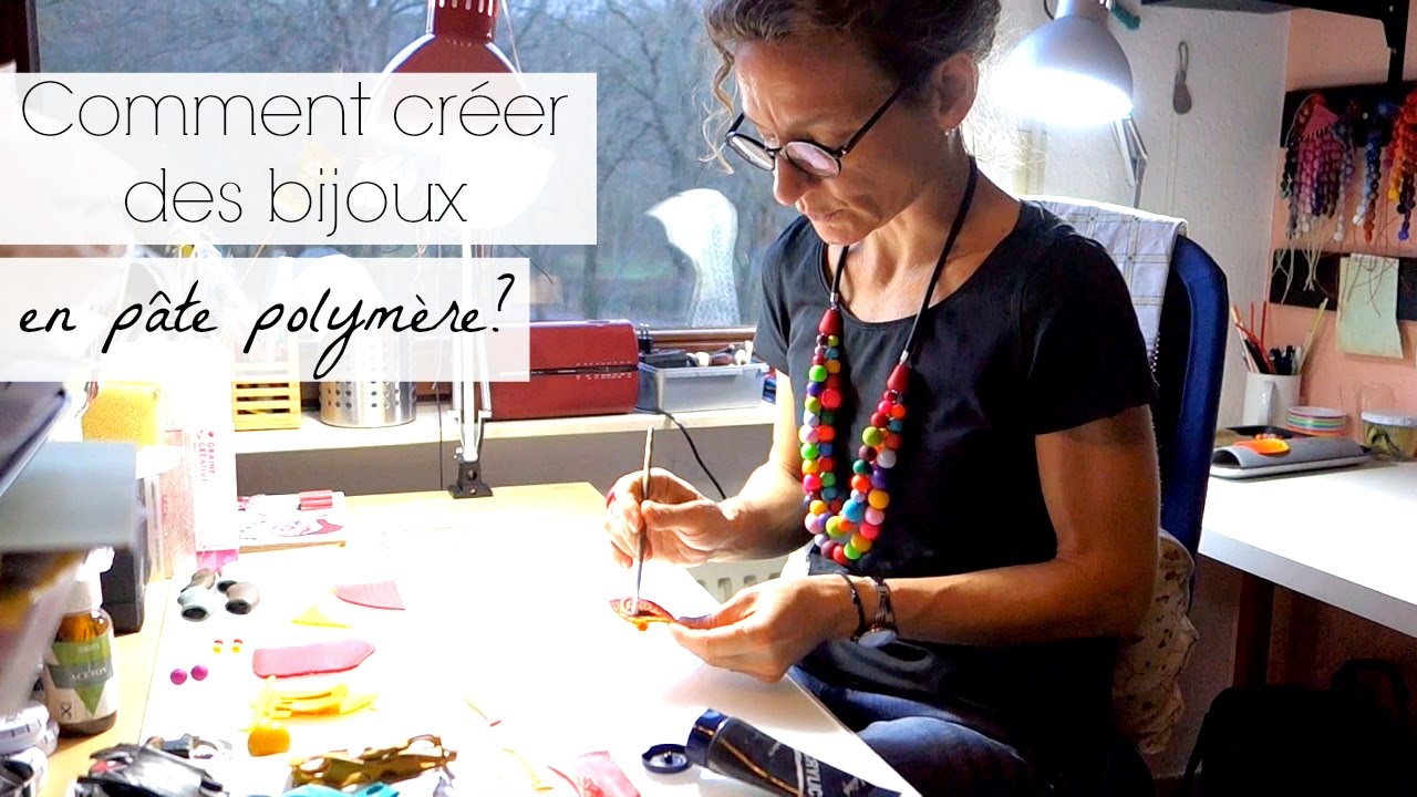 Création de bijoux en pâte polymère avec Isabelle (artisanat) (w/sub)