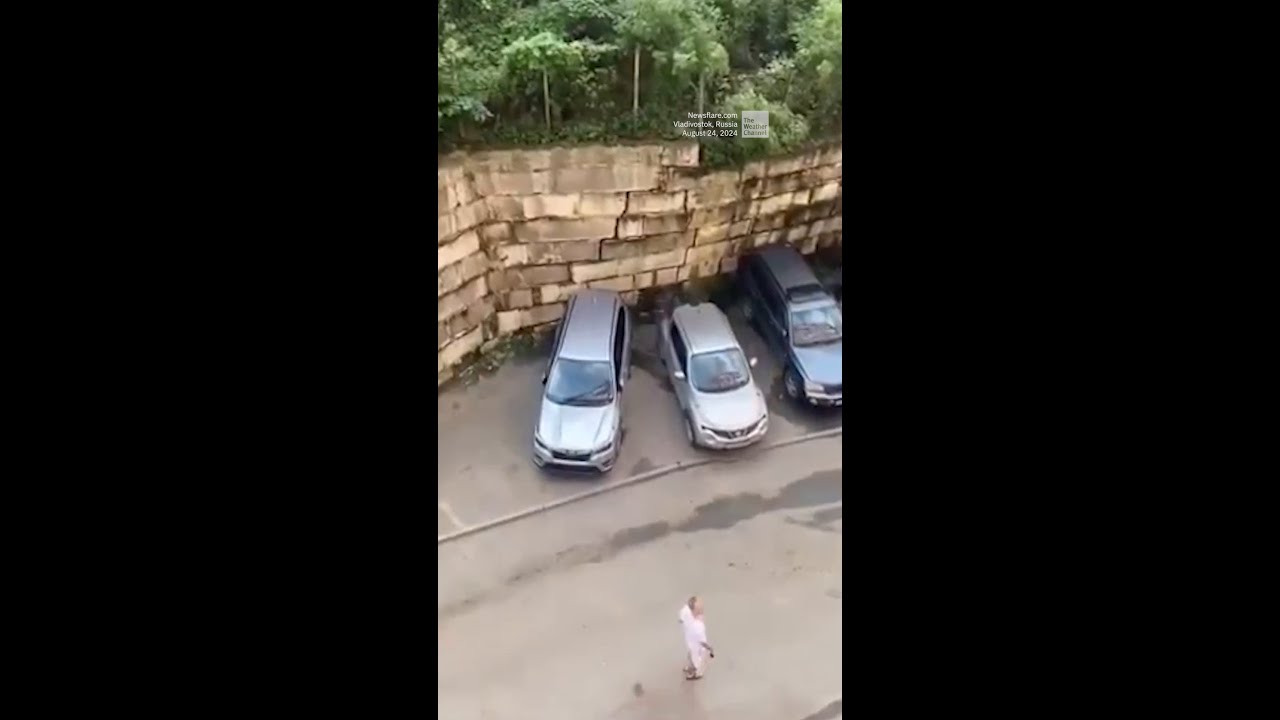 Retaining Wall Nearly Crushes Driver