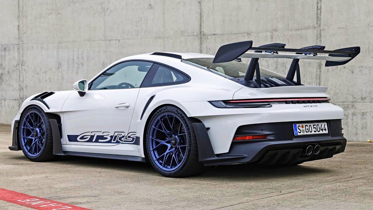 2023 Porsche 911 (992) GT3 RS in 4K  | Exhaust Sound, Track Driving & Design