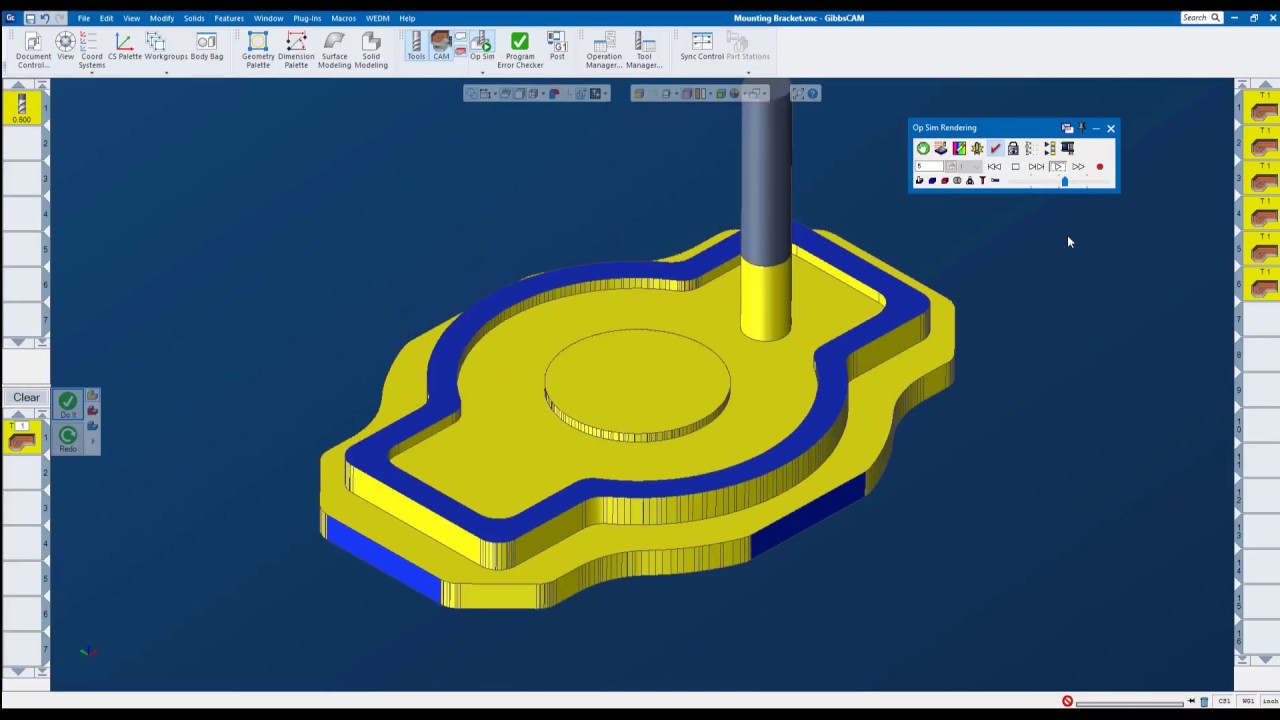 GibbsCAM Quickstart 1: Mill Roughing