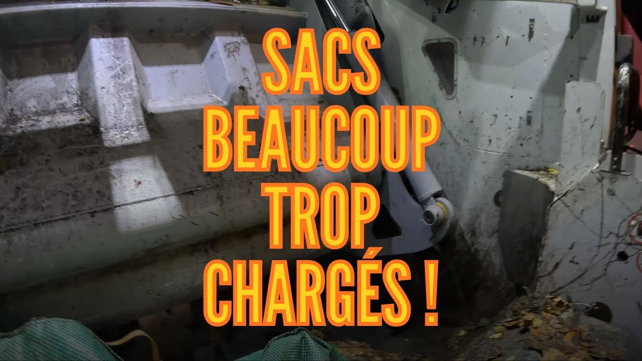 Tourn&eacute;e #5 : Collecte d&eacute;chets verts : sacs charg&eacute;s, manutention compliqu&eacute;e