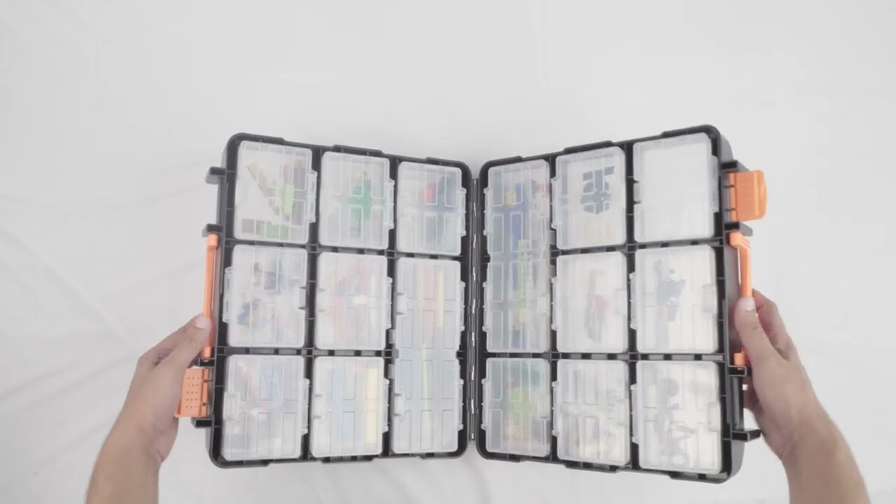 Bibox Labs 16 Sections Toolbox, 35&times;31&times;13.5 cm Organiser