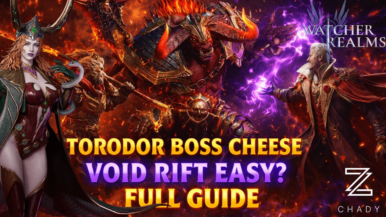 Torodor Void Rift CHEESE STRAT!! | Void Rift - Nightmare Method | Watcher of Realms