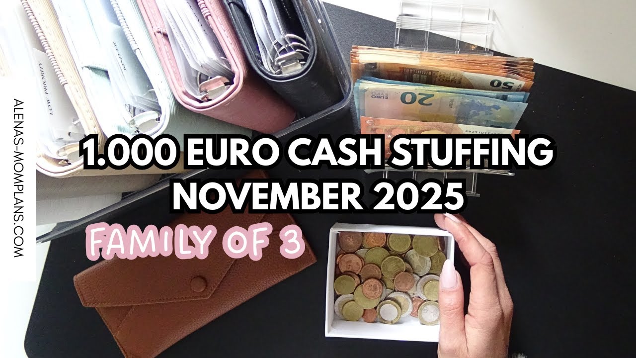 1.000 Euro Budget Cash Stuffing für 3 Personen 📌 Was mache ich mit Kleingeld?