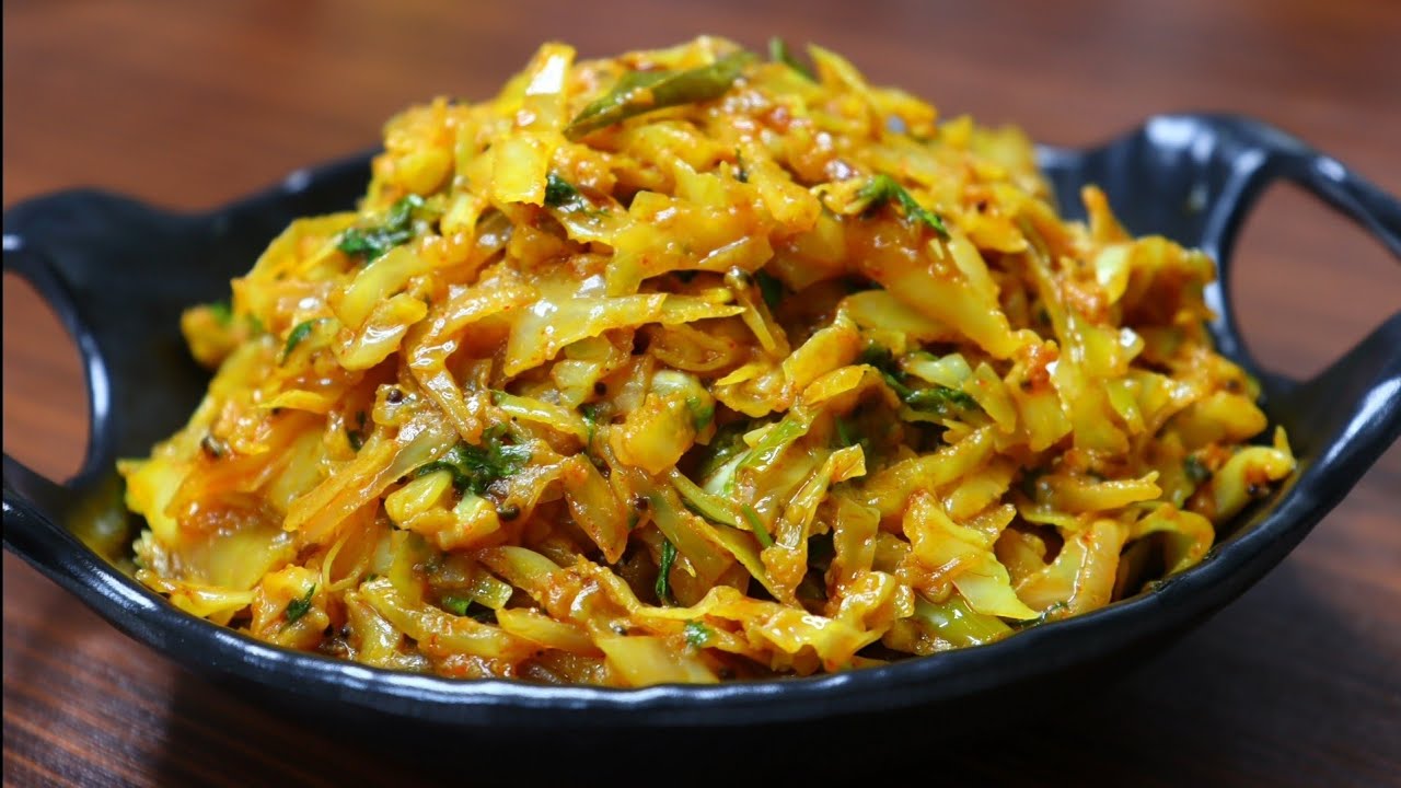 Simple Cabbage Fry Recipe | Quick and tasty side dish | Patta Gobhi sabji| Cabbage recipes