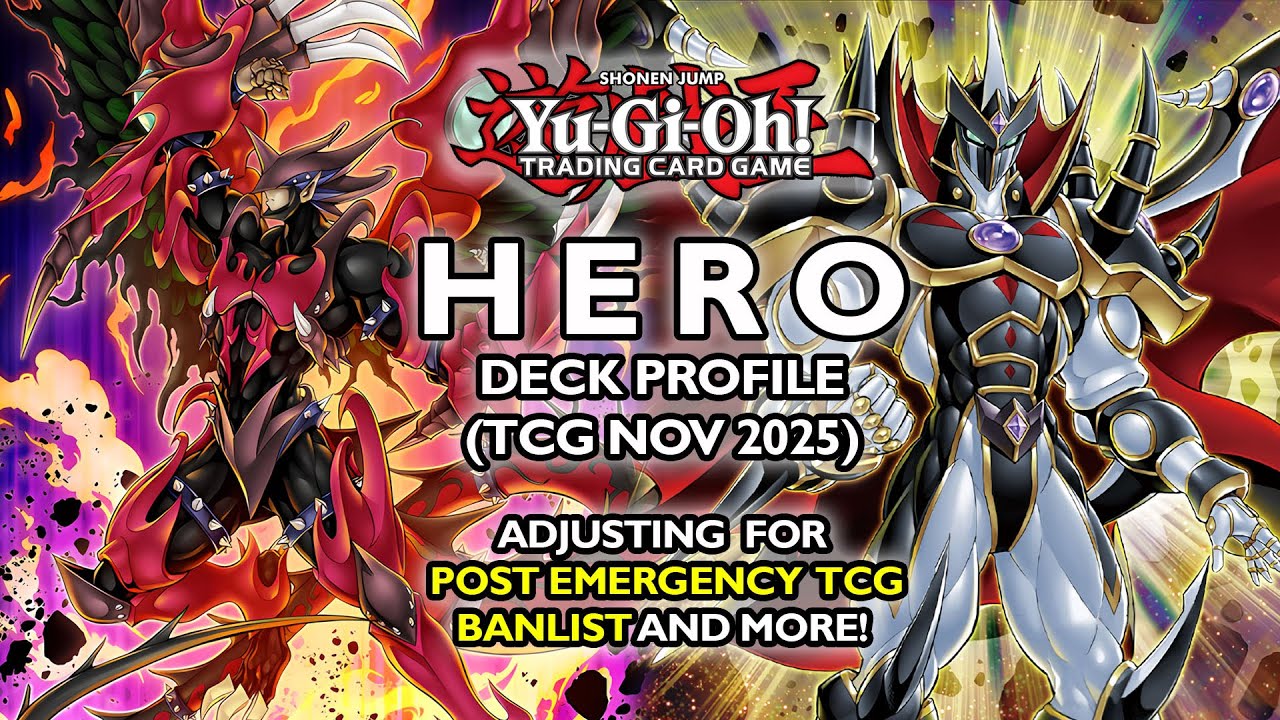 ПРОФИЛЬ КОЛОДЫ ГЕРОЯ YU-GI-OH! (ККИ, НОЯБРЬ 2025) | Скорректировано с учётом экстренного бан-лист...