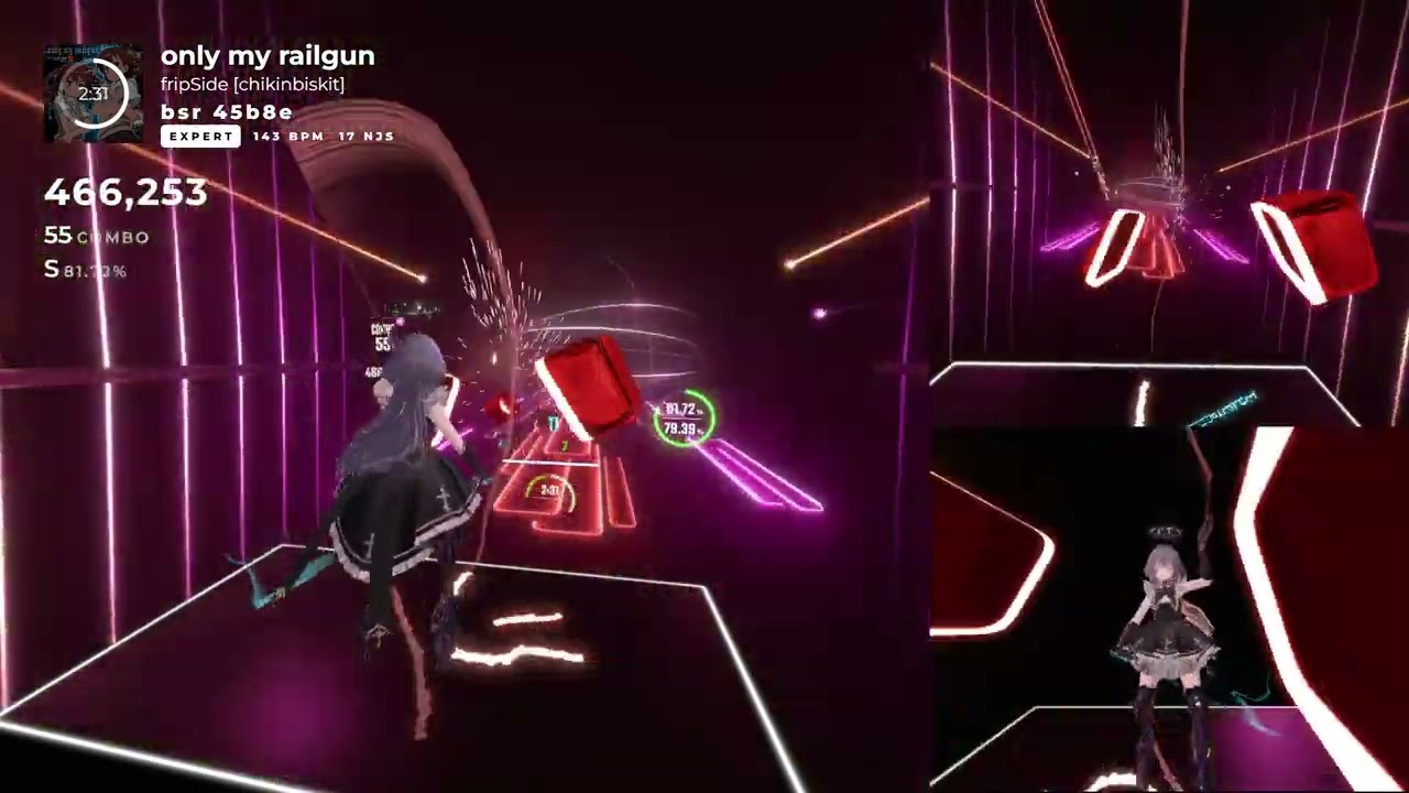 【BeatSaber】only my railgun_fripSide(とある科学の超電磁砲)【expert】
