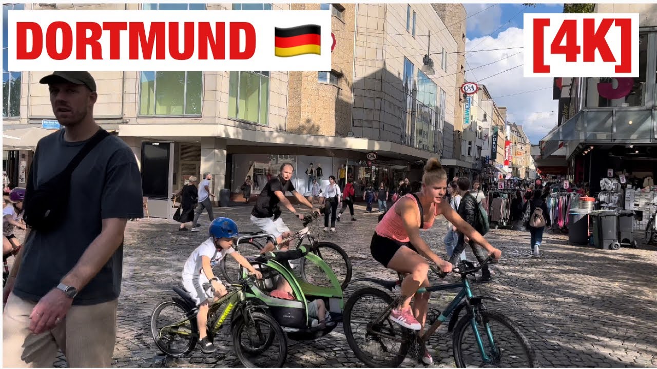 [4K] DORTMUND | Street Walking Tour | Germany 🇩🇪 | Summer 2023 | 60 fps HDR Video