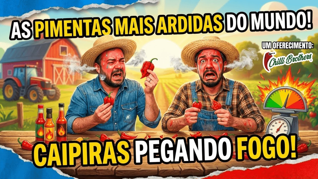 COMEMOS A PIMENTA MAIS ARDIDA DO MUNDO NA ROÇA! (Deu Ruim de Verdade)