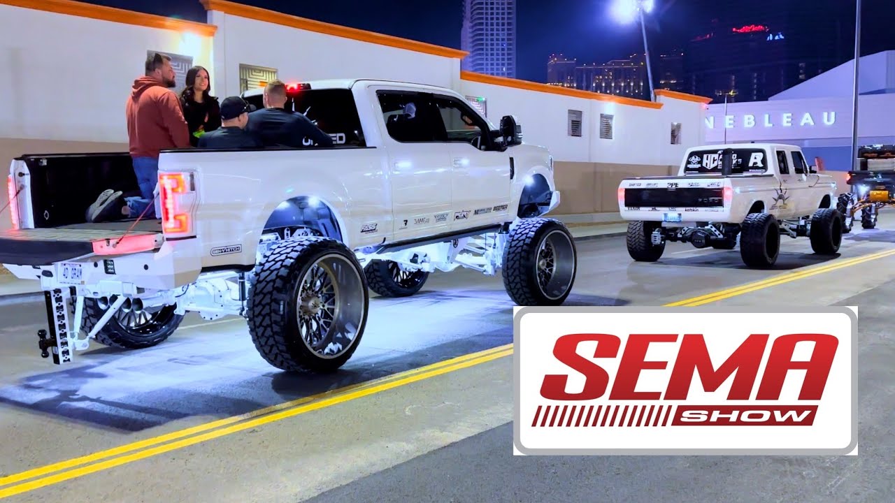 SEMA 2022 Parade!! Trucks, Cars, Jeeps & more!