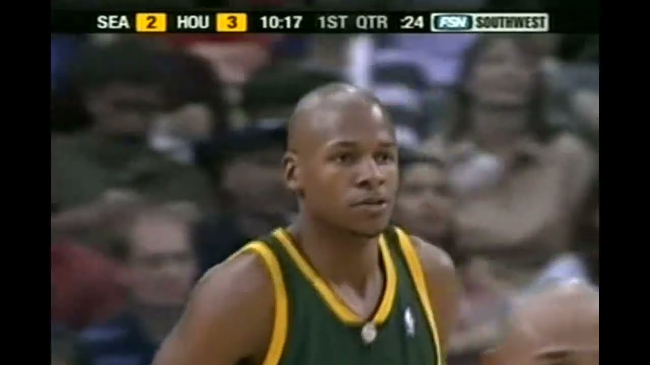 Ray Allen - Sonics at Rockets - 2/22/05