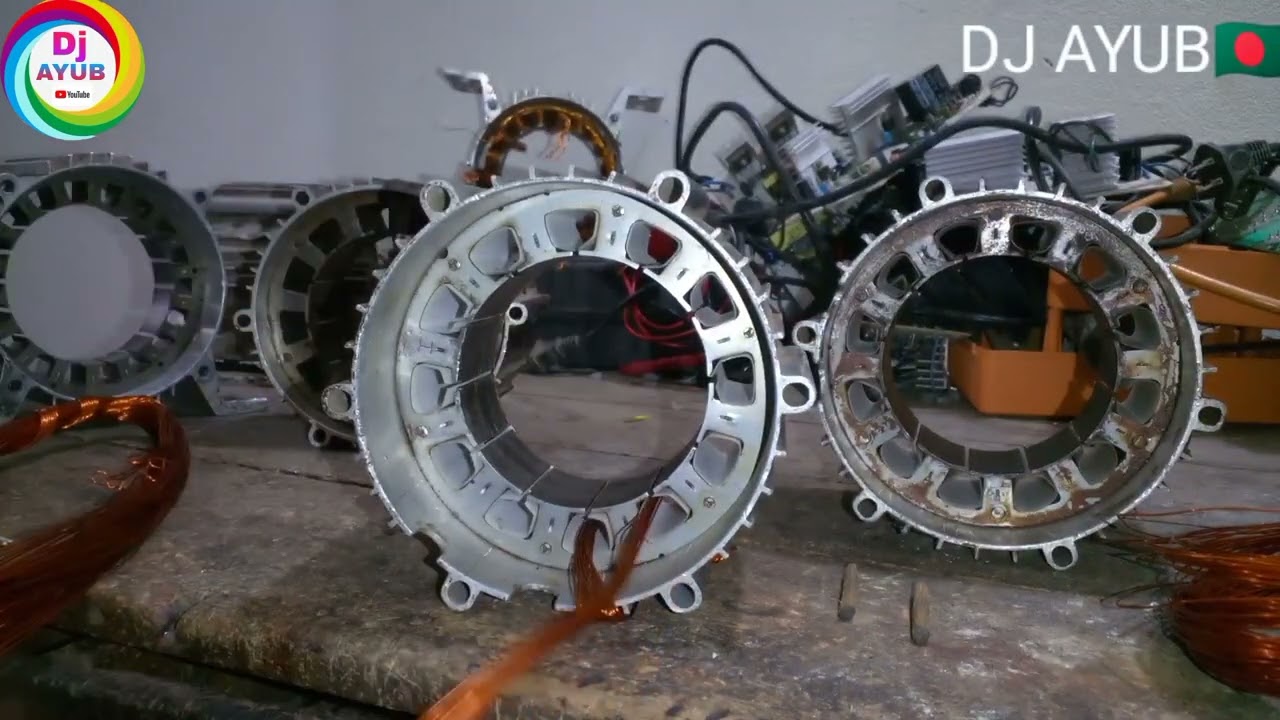 DC 48V. মিশুক গাড়ির একজাষ্ট মটর ১ম পার্ট কয়েল বাধা। যারা শিখতে চান তারা এই ভিডিও টি দেখুন।