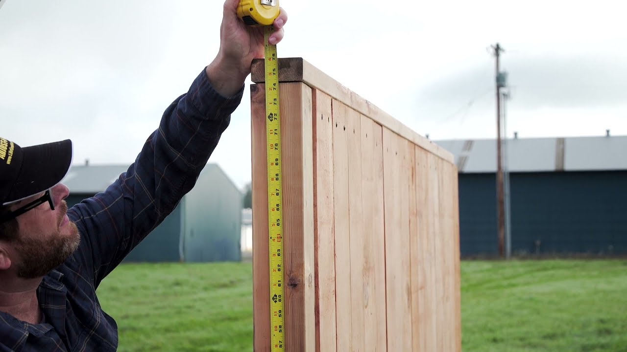 Jewett Cameron Fence Adjust-A-Gate® AG72 Installation To Wood