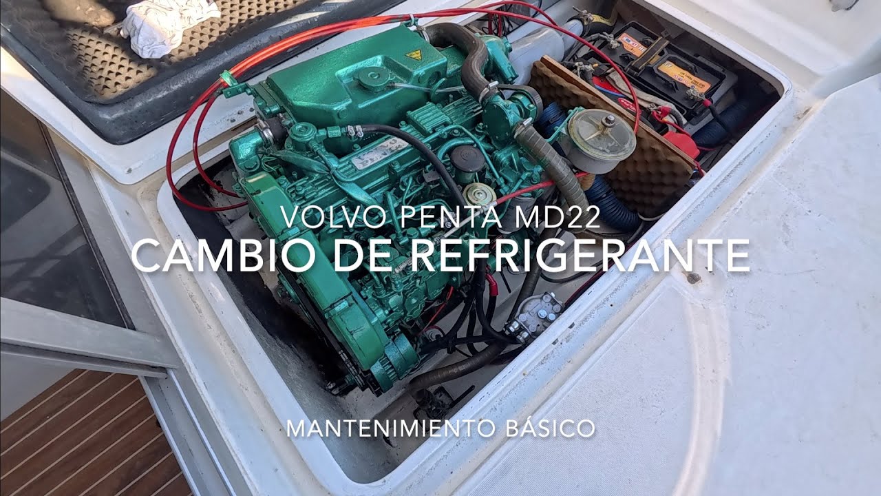 cambio de refrigerante Volvo Penta MD22