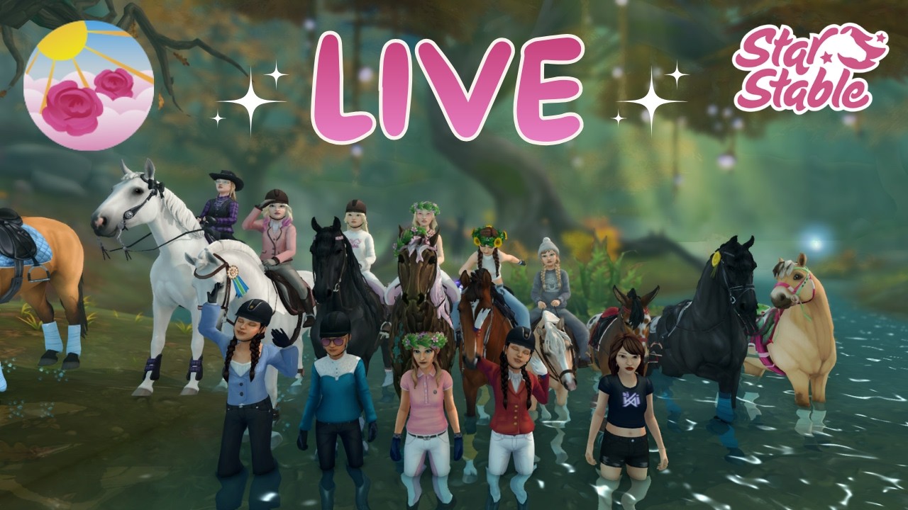 Polkupisteitä ja tallikierroksia Rose Cloudsilla 🐴🌹|| SSO Suomi LIVE🔴