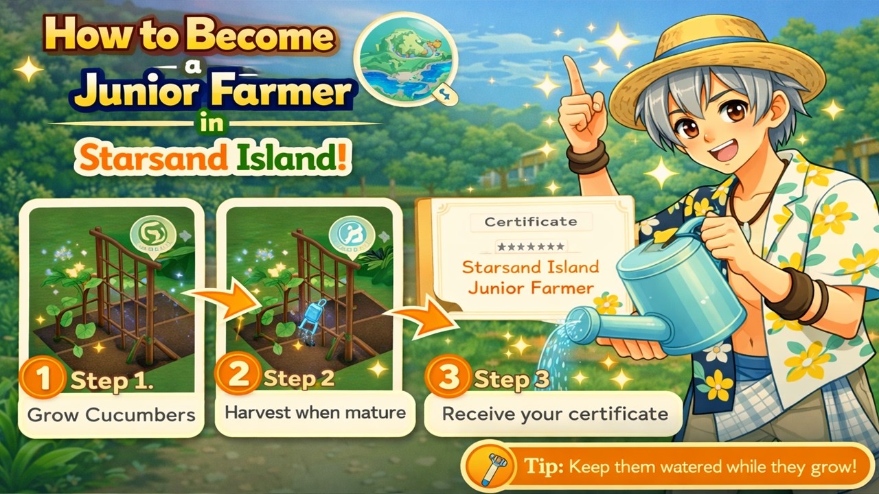 How to Become a Junior Farmer in Starsand Island (Step by Step)