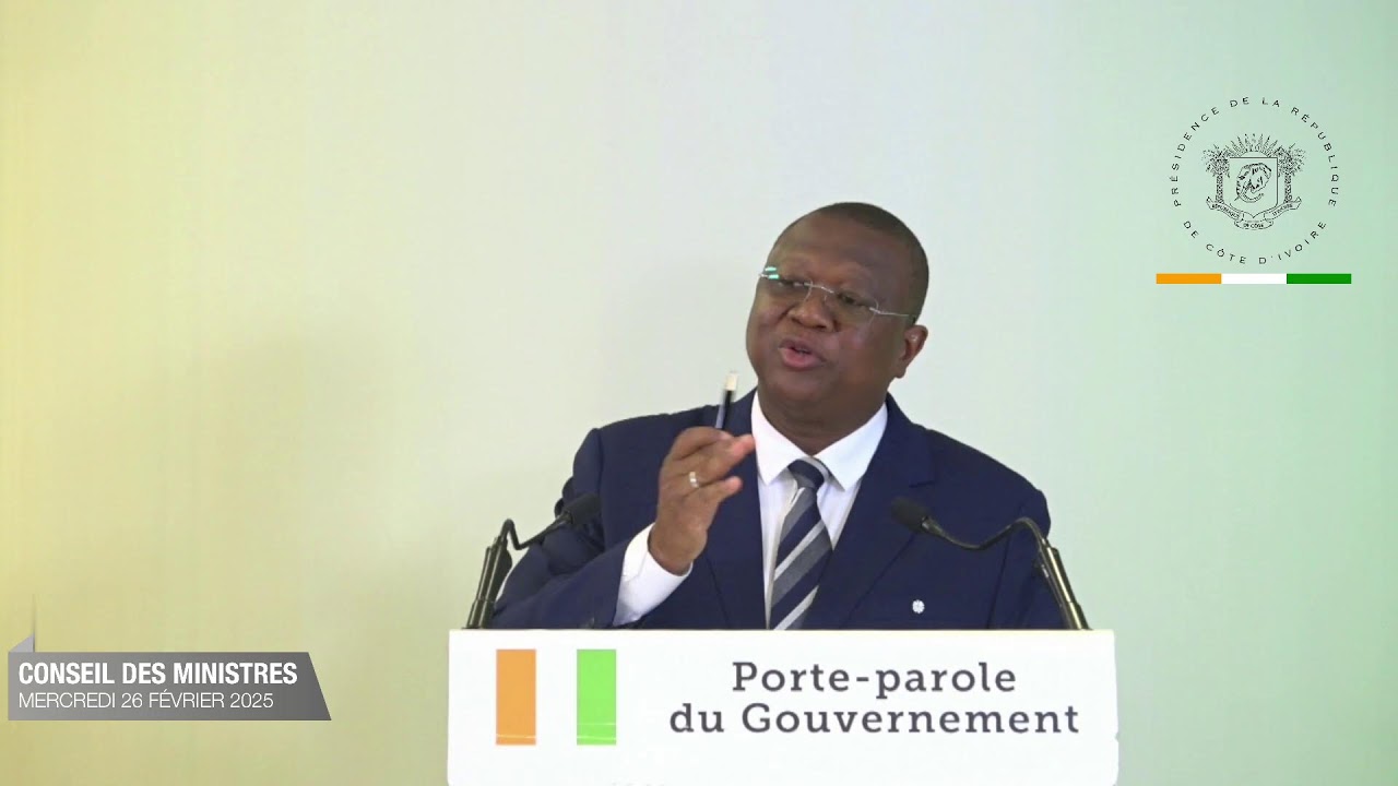 EN DIRECT |  Compte-rendu du Conseil des Ministres de ce mercredi 26 février 2025