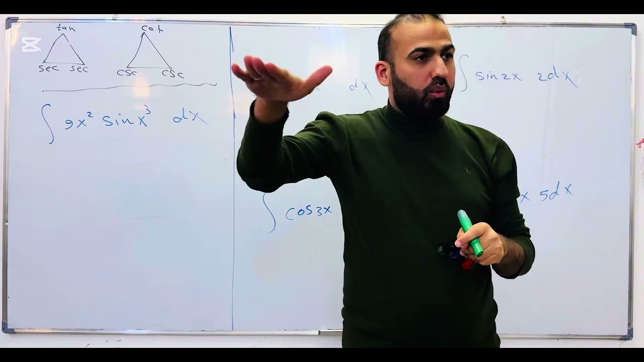 تكامل 4️⃣ (  الدوال المثلثية غير محدد )