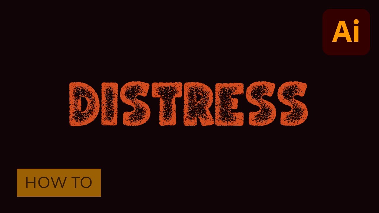 How to Distress a Font in Illustrator