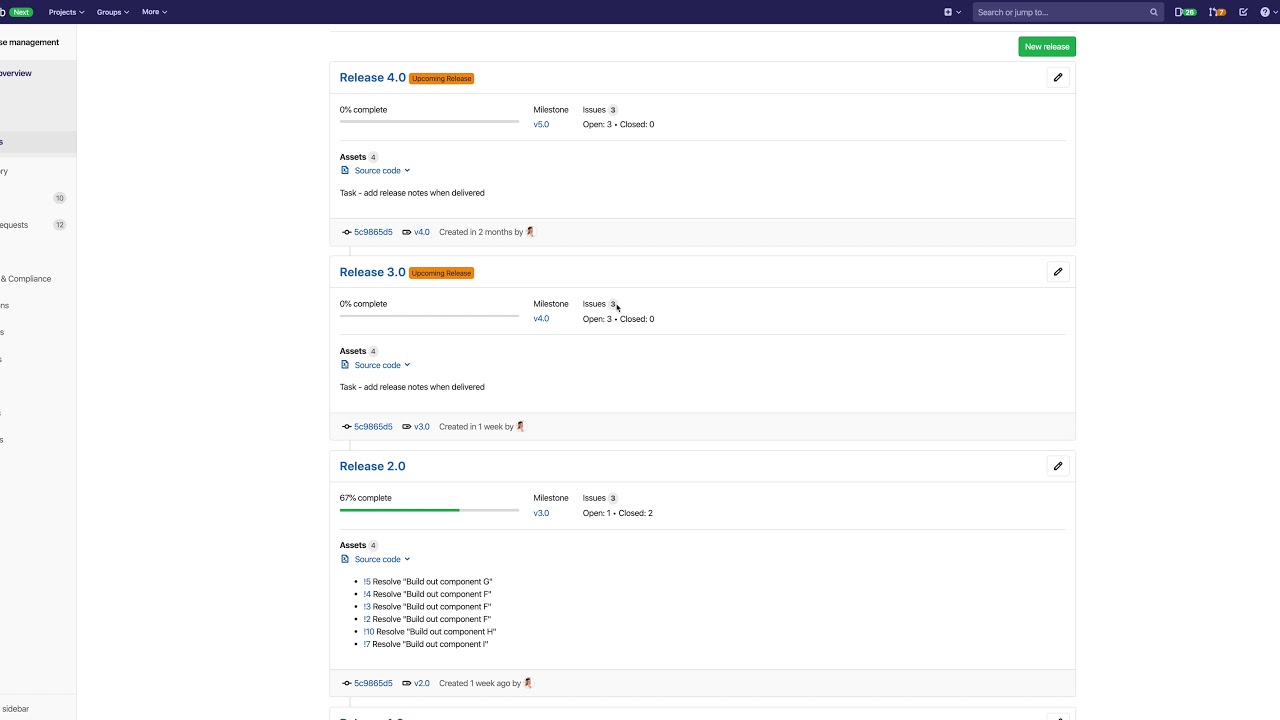 Release Management 12.10 Speed Run - Release Progress View & Dedicated Release Pages