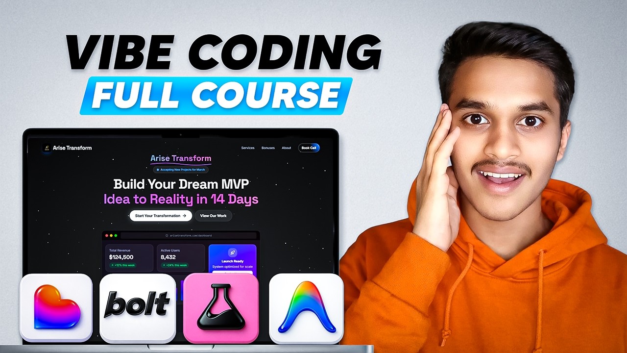 The Ultimate Vibe Coding Masterclass (2+ HOUR FREE COURSE)