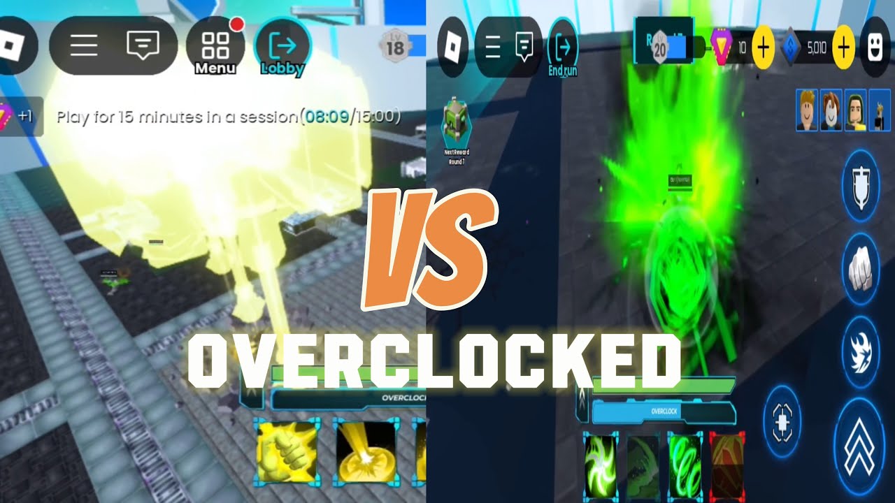 Mech showdown Ironmaul and Twinblade overclocked #Roblox