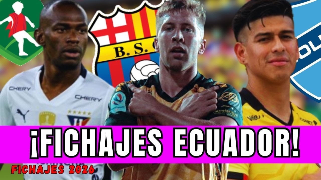 💣¡GOLEADOR DESDE CHILE PARA BARCELONA SC! / FICHAJES ECUADOR