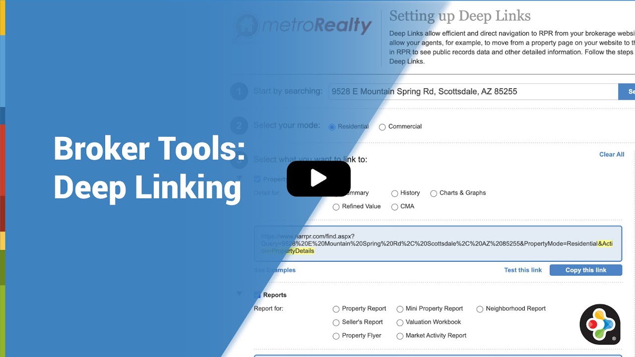 Broker Tools: Deep Linking
